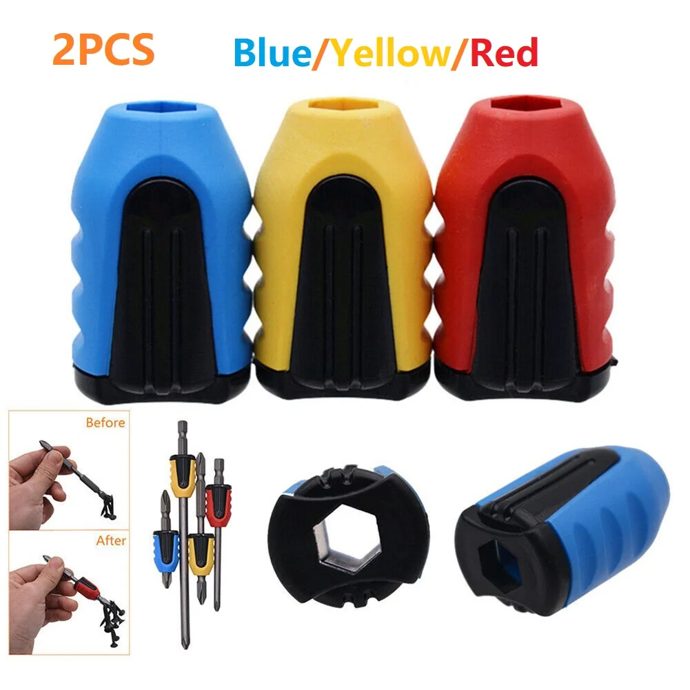 2PCS/set Screwdriver Bit Magnetic Ring 1/4inch Shank Screwdriver Bit Head 2In1 Magnetizer Demagnetizer For Electric Screw Bit
2PCS/set Screwdriver Bit Magnetic Ring 1/4inch Shank Screwdriver Bit Head 2In1 Magnetizer Demagnetizer For Electric Screw Bit