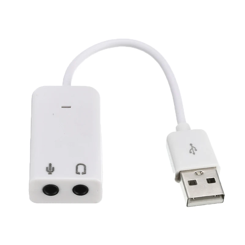 USB-звуковая карта Виртуальный 7,1 3D Внешний USB аудио адаптер USB 2,0 к разъему 3,5 мм Звуковая карта для наушников для ноутбука ПК
USB-звуковая карта Виртуальный 7,1 3D Внешний USB аудио адаптер USB 2,0 к разъему 3,5 мм Звуковая карта для наушников для ноутбука ПК