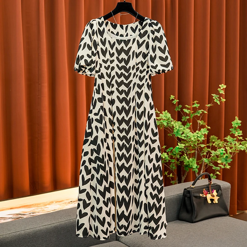 Square Neck Love Printed Waisted Lantern Sleeve Dress Women's Summer 2023 New Elegant Formal Temperament Long Dresses Clothing
Square Neck Love Printed Waisted Lantern Sleeve Dress Women's Summer 2023 New Elegant Formal Temperament Long Dresses Clothing
