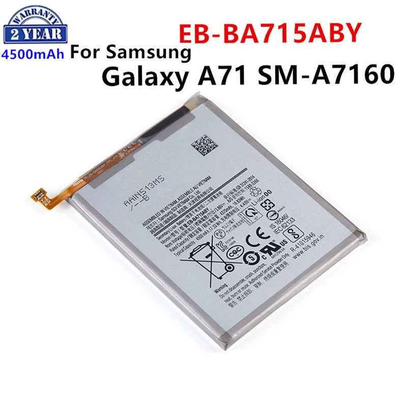 

Brand New EB-BA715ABY 4500mAh Replacement Battery For Samsung Galaxy A71 SM-A7160 A7160 Mobile phone Batteries