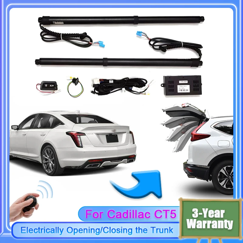

Для Cadillac CT5 2019 ~ 2024 Автомобильный Электрический подъемник для багажника, интеллектуальное открытие задних ворот, мягкое закрытие автомобильной двери