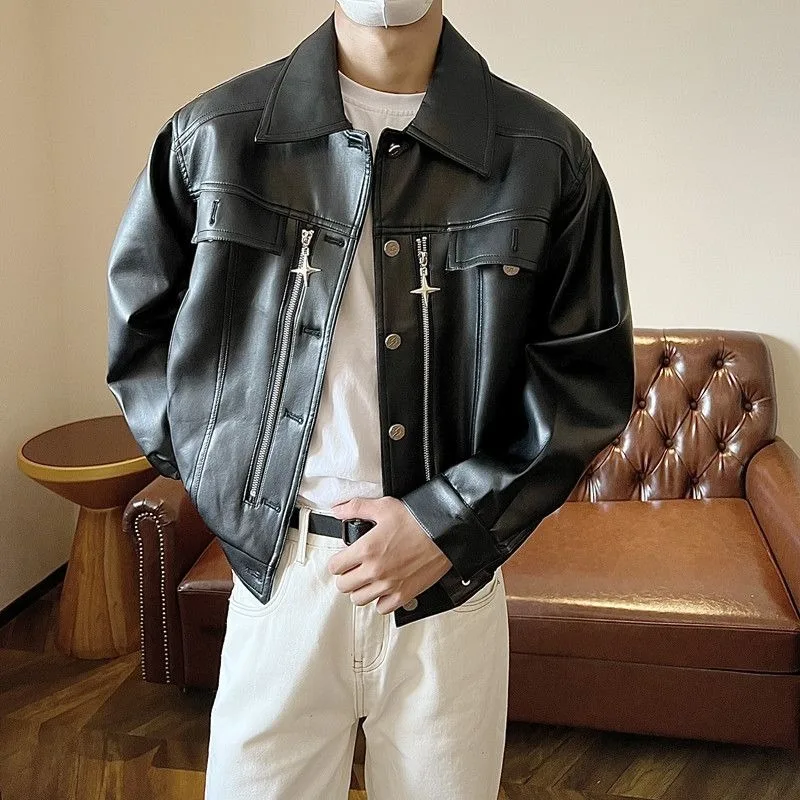 2024 Spring New High-end PU Leather Jacket Men's And Women's Retro Windbreaker Clothing Loose Coat Y2k Korean Motorcycle Jacket
2024 Spring New High-end PU Leather Jacket Men's And Women's Retro Windbreaker Clothing Loose Coat Y2k Korean Motorcycle Jacket