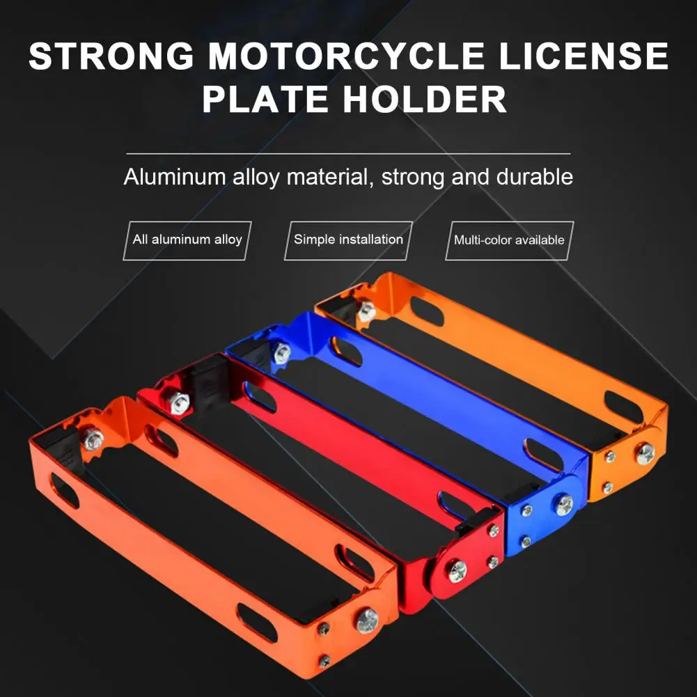 

Adjustable Motorcycle Retrofit License Plate Frame License Plate Bracket Motorcycle Accessories 6 Colors Universal