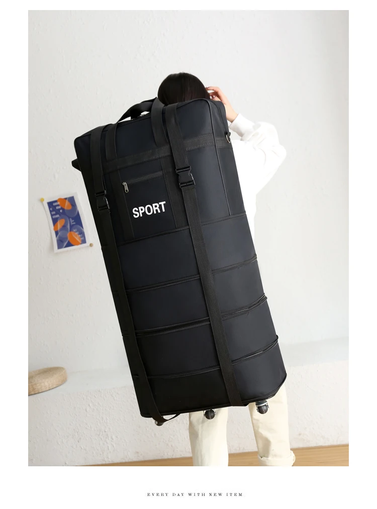 Fashion 2023 Airline Checked Bag Oxford Large Capacity Travel Universal