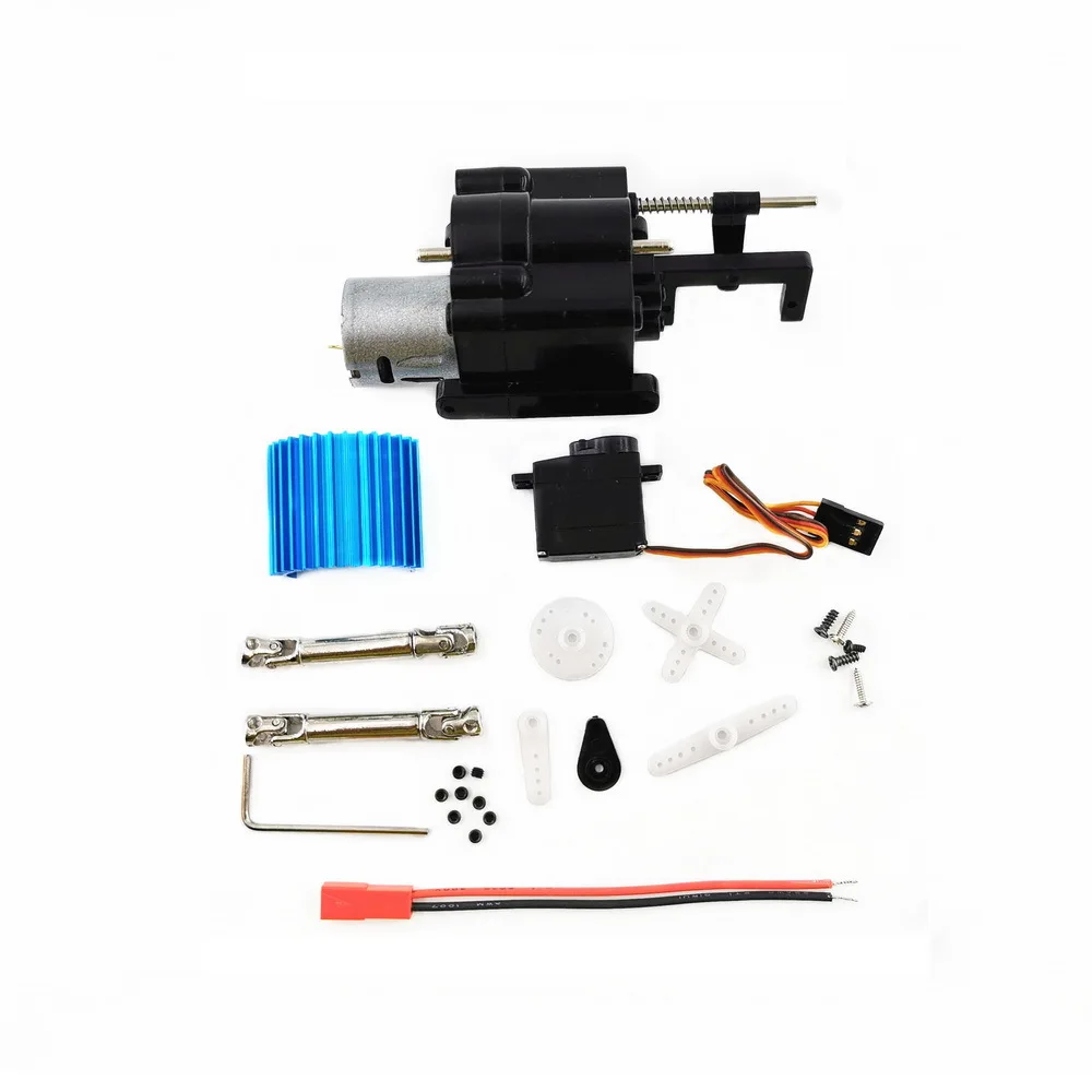 3PCS 2 Speed Gear Box with 370 Motor Drive Shaft for WPL B1/1/14/16/24 C14 1/16 Rc
3PCS 2 Speed Gear Box with 370 Motor Drive Shaft for WPL B1/1/14/16/24 C14 1/16 Rc