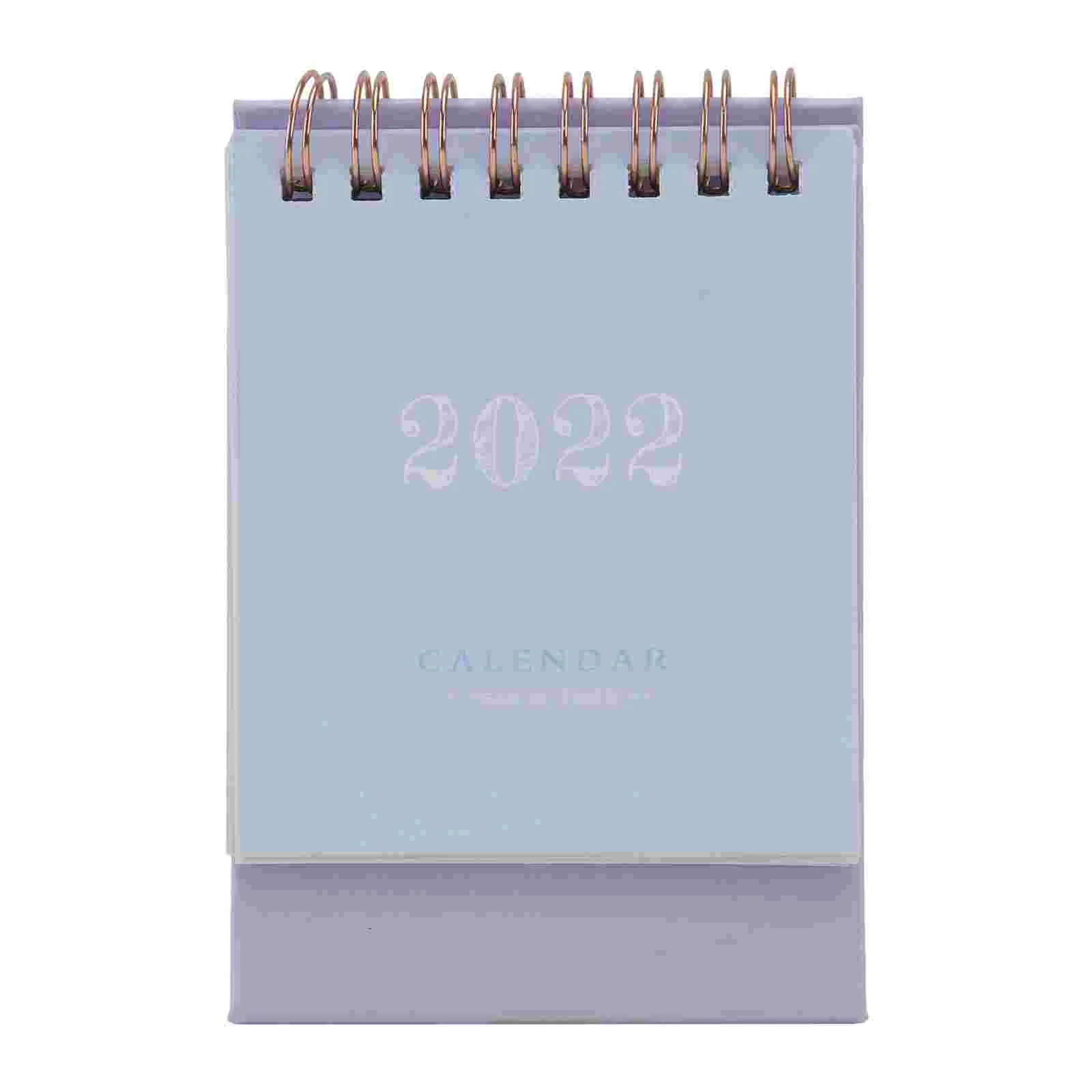 

2020- 2021 Desk Calendar Stand Desktop Year Calendar Daily Scheduler Monthly Pages Easel Calendar Purple