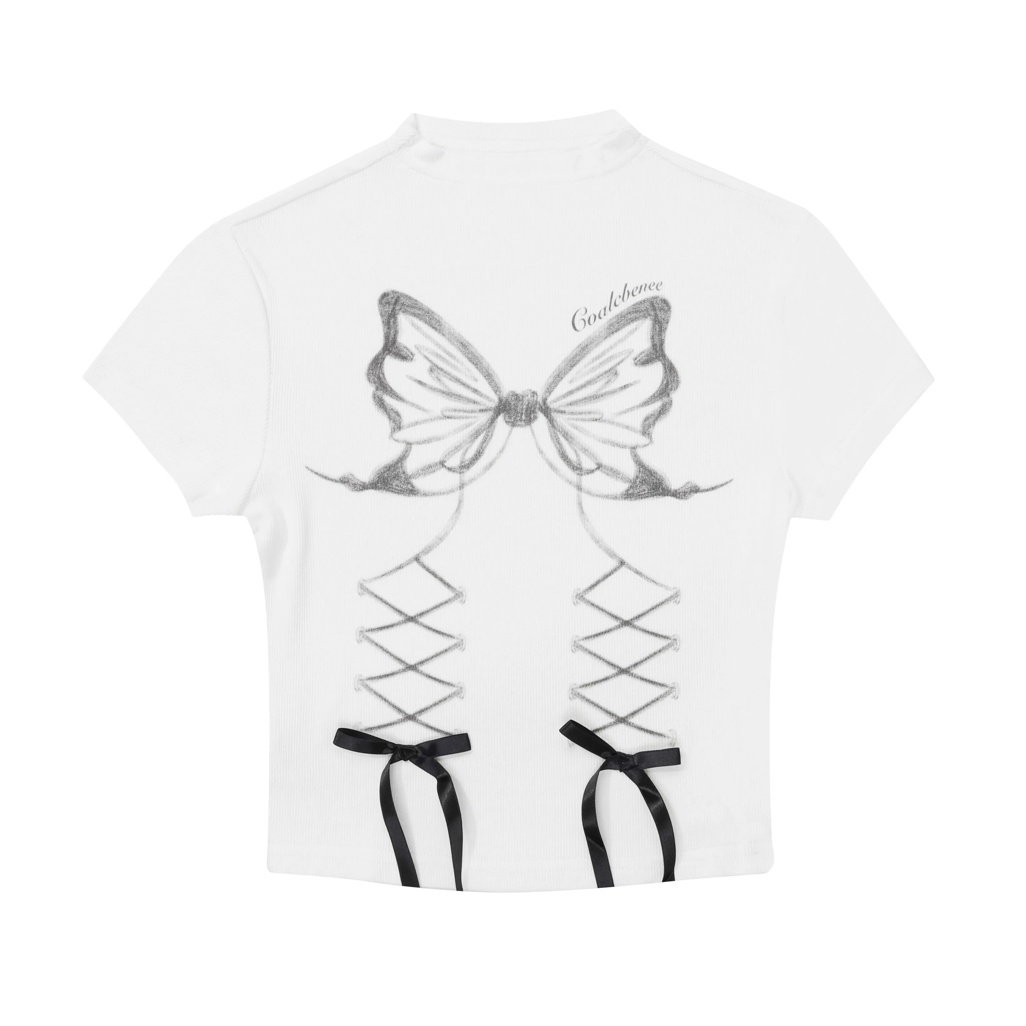 Sweet and Cool Spicy Girl Bow Printed Short Sleeved T-shirt Women's Summer Slim Fit, Pure Desire Style Short Top Female Clothing
Sweet and Cool Spicy Girl Bow Printed Short Sleeved T-shirt Women's Summer Slim Fit, Pure Desire Style Short Top Female Clothing
