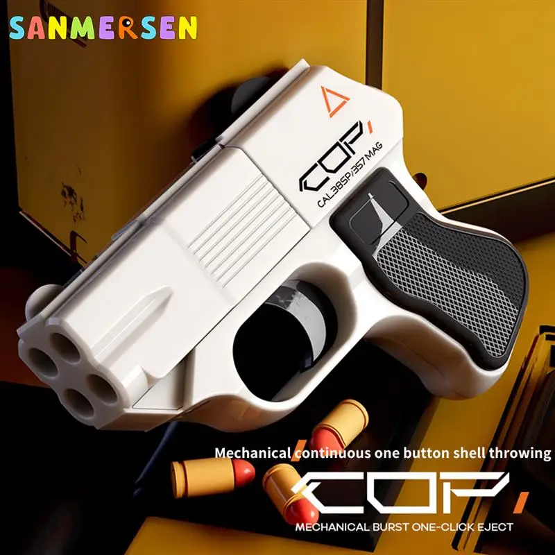 

Children's Manual Shell Ejecting Soft Bullet Gun Weapon Children Blaster Shoot Outdoor CS Game Boys Toy Guns Four Shot Fire