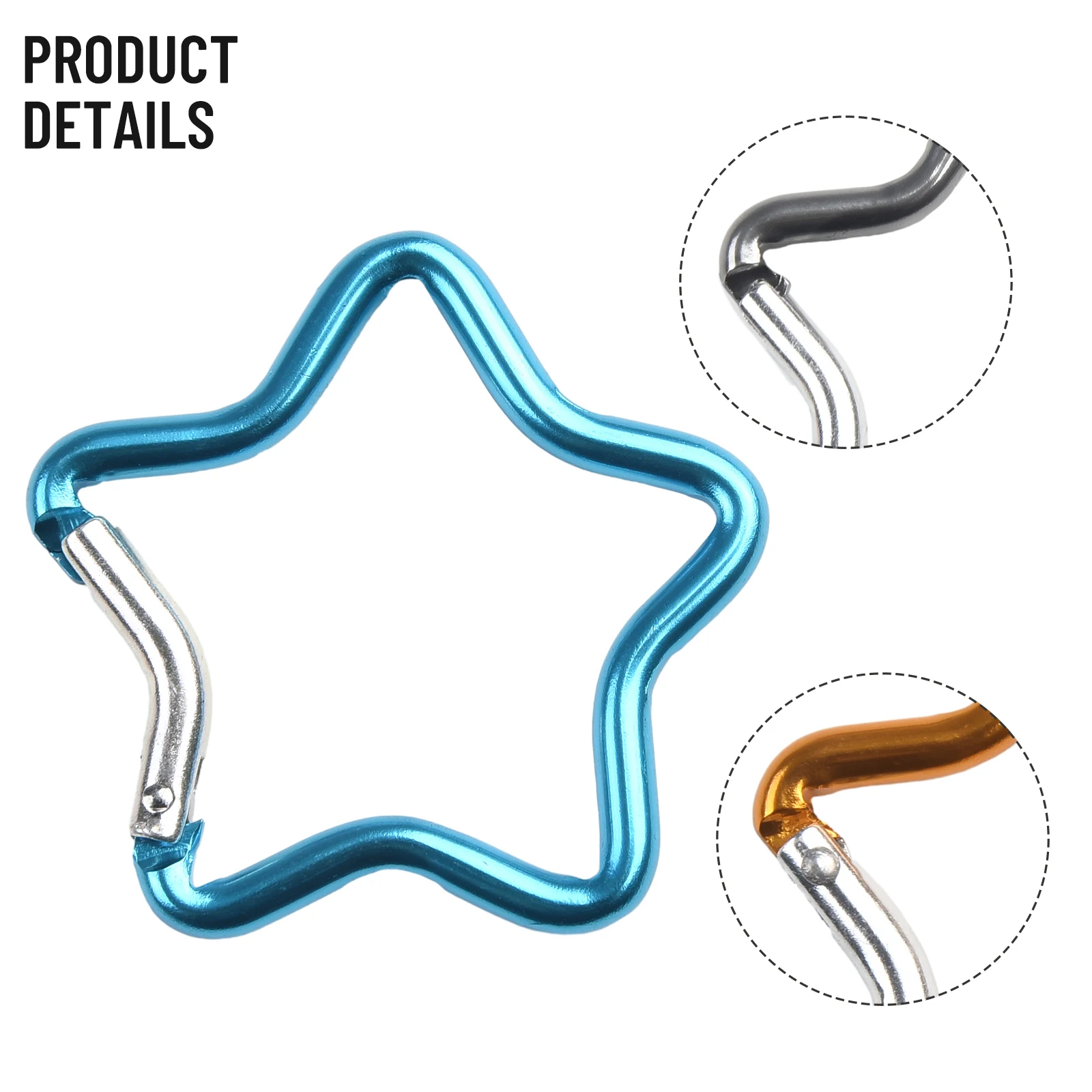 Brand New Carabiner Safety Buckle Multi-purpose Heart Spring Hook 3 Pcs Aluminum Alloy Five-pointed Star Sporting Goods
Brand New Carabiner Safety Buckle Multi-purpose Heart Spring Hook 3 Pcs Aluminum Alloy Five-pointed Star Sporting Goods