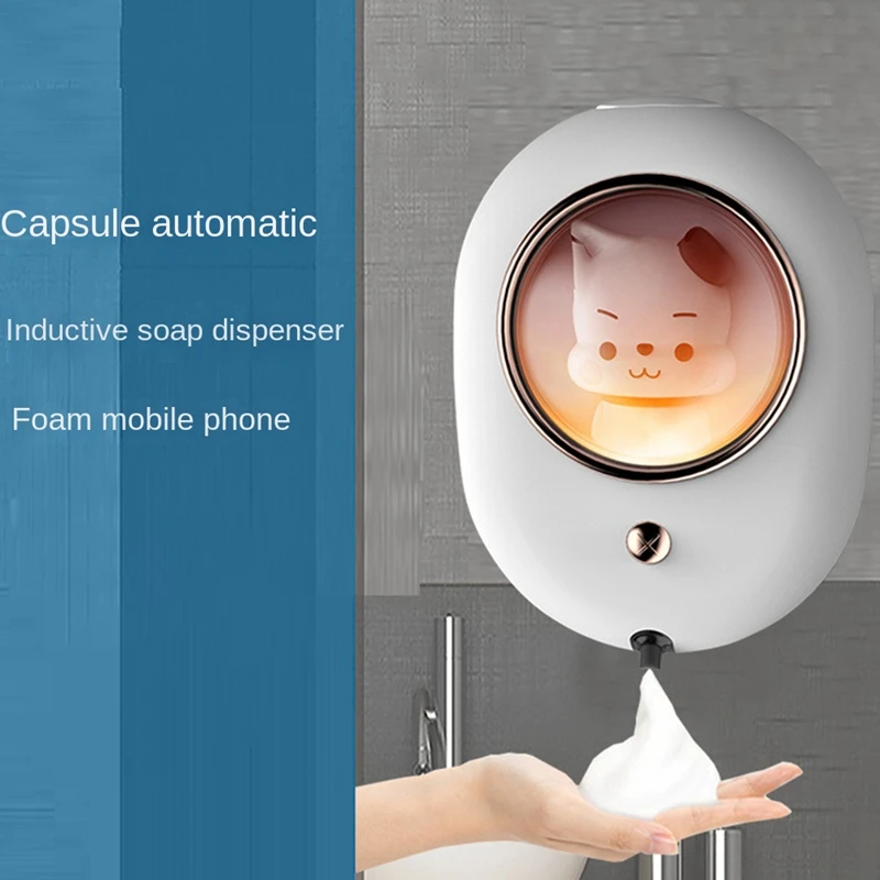 

Hot Touchless Automatic Soap Dispenser Liquid Foam Machine Wall-Mounted Infrared Sensor Electric Hands For Kid Hand Washing
