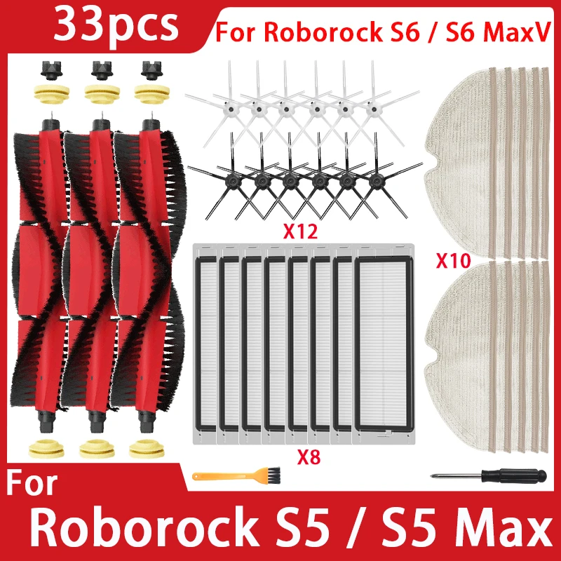 Запчасти для робота-пылесоса Roborock S5 Max S6 S6 MaxV S6 Pure E4 E5, основная боковая щетка, Hepa фильтр, Швабра, Сменные аксессуары
Запчасти для робота-пылесоса Roborock S5 Max S6 S6 MaxV S6 Pure E4 E5, основная боковая щетка, Hepa фильтр, Швабра, Сменные аксессуары