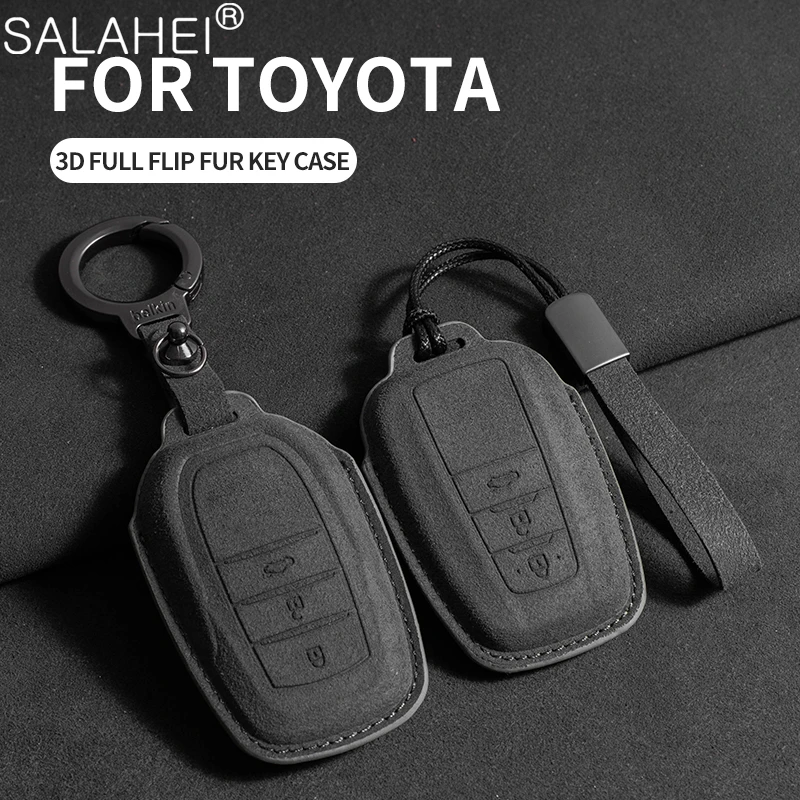 Suede Car Key Case Cover Shell Holder For Toyota Prius Camry Corolla CHR RAV4 Land Cruiser Prado Hilux Fortuner Crown Accessory
Suede Car Key Case Cover Shell Holder For Toyota Prius Camry Corolla CHR RAV4 Land Cruiser Prado Hilux Fortuner Crown Accessory