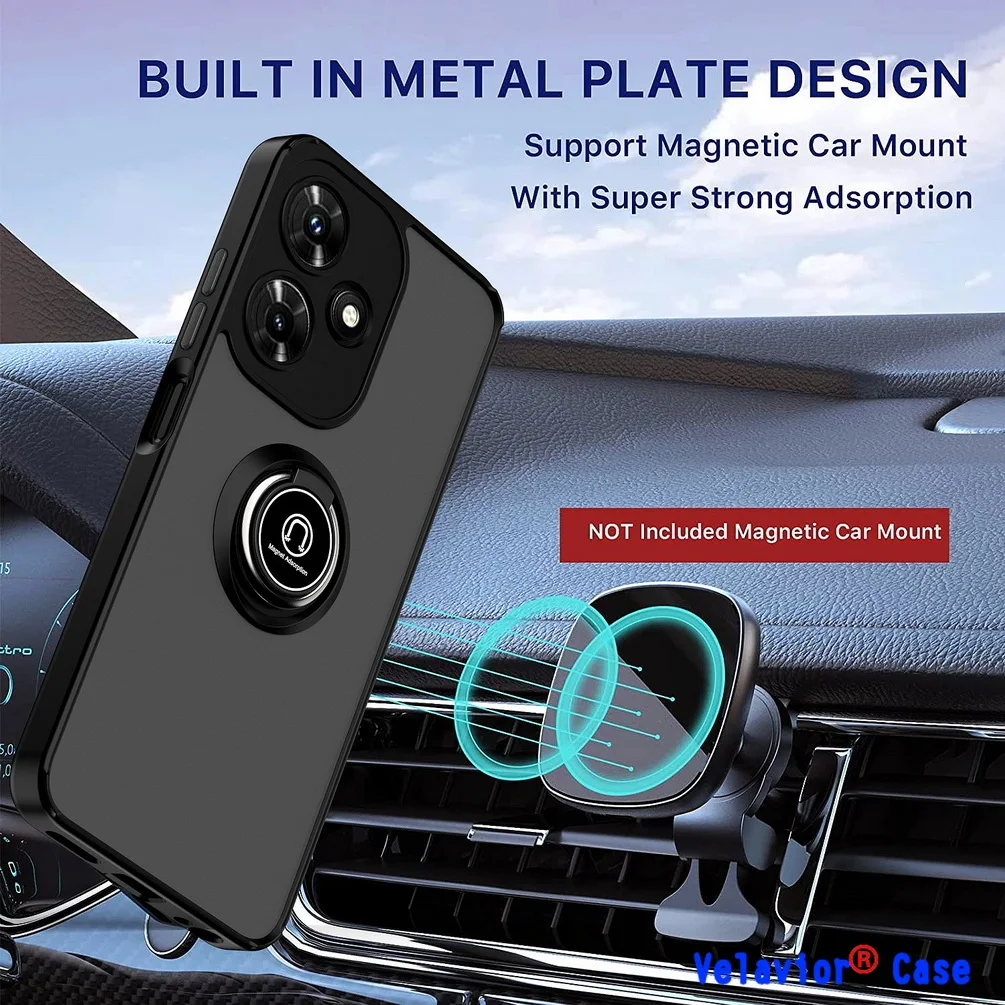 

Case for Infinix Hot 30i Rotatable Bracket Shell Fundas for Infinix Hot 30i NFC 30i 20 20s Pro Play Car Holder Finger Ring Coque