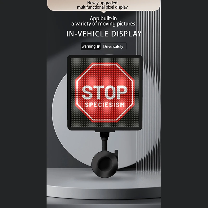 Funny Expression Gesture Light With APP Control Pixel Display Screen LED Sign Light For Car Truck Warning Reminder Light
Funny Expression Gesture Light With APP Control Pixel Display Screen LED Sign Light For Car Truck Warning Reminder Light