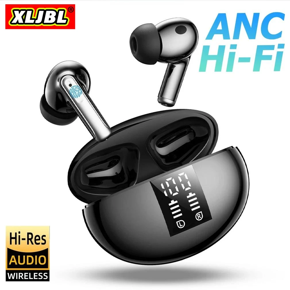 

XLJBL Buds Air 5 Pro Pods TWS Earphone Active Noise Cancelling True Wireless Headphone Dual Drivers Hi-Res Audio ANC Headsets