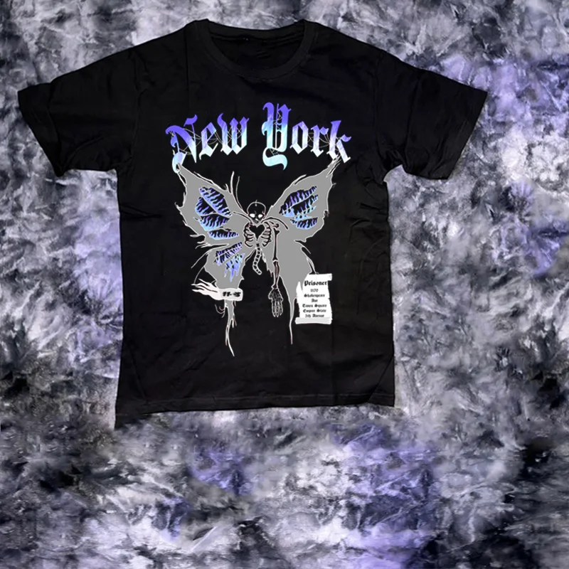 Hip Hop Summer Goth Retro Butterfly Print Top Streetwear Goth Ulzzang Harajuku Fun Short Sleeve Casual Loose Women's T-Shirt
Hip Hop Summer Goth Retro Butterfly Print Top Streetwear Goth Ulzzang Harajuku Fun Short Sleeve Casual Loose Women's T-Shirt