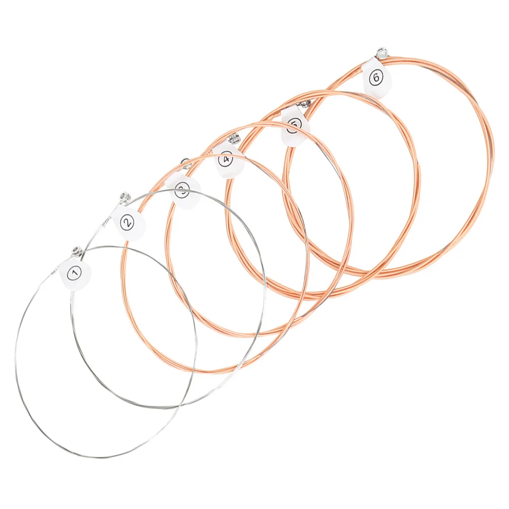 6Pcs Folk Guitar Strings Universal Metal Guitar Strings Guitar Replacement Accessories
6Pcs Folk Guitar Strings Universal Metal Guitar Strings Guitar Replacement Accessories