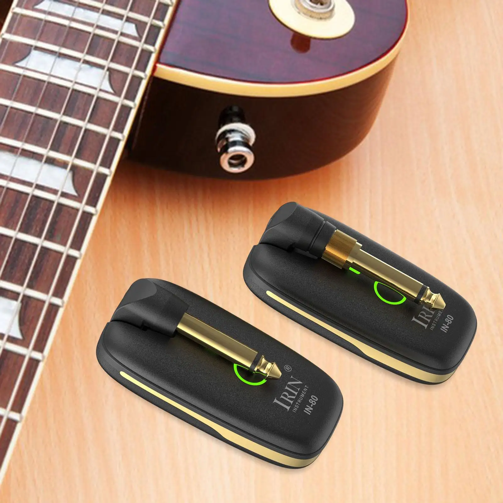 

Wireless Guitar System Guitar Accessories with Foldable Plug Design 7 Channels for Bass Guitar Music Recording Equipment