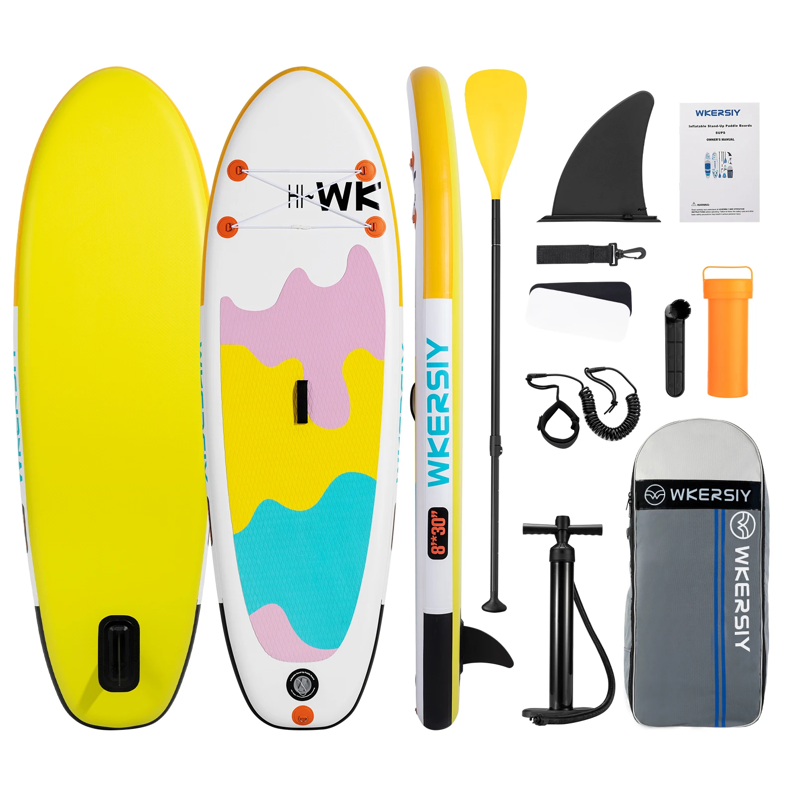 Inflatable Stand Up Paddle Board for Kids 8x30x6 Inflatable SU P Board Surfboard Water Sport Surf Set with Paddle Pump Backpack
Inflatable Stand Up Paddle Board for Kids 8x30x6 Inflatable SU P Board Surfboard Water Sport Surf Set with Paddle Pump Backpack