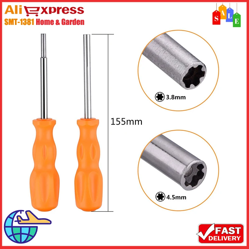 3.8mm/4.5mm Security Screwdriver Repair Tool Gamebit For NES-SNES N64 GameBoySEGA And GameBoy Color Cartridges Screwdriver
3.8mm/4.5mm Security Screwdriver Repair Tool Gamebit For NES-SNES N64 GameBoySEGA And GameBoy Color Cartridges Screwdriver