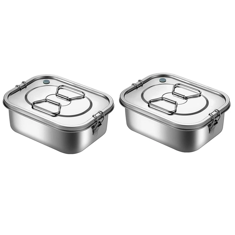 2X Stainless Steel Lunch Box Metal Bento Box Snack Food Container Outdoor Storage Box Lunch Box For Kids
2X Stainless Steel Lunch Box Metal Bento Box Snack Food Container Outdoor Storage Box Lunch Box For Kids