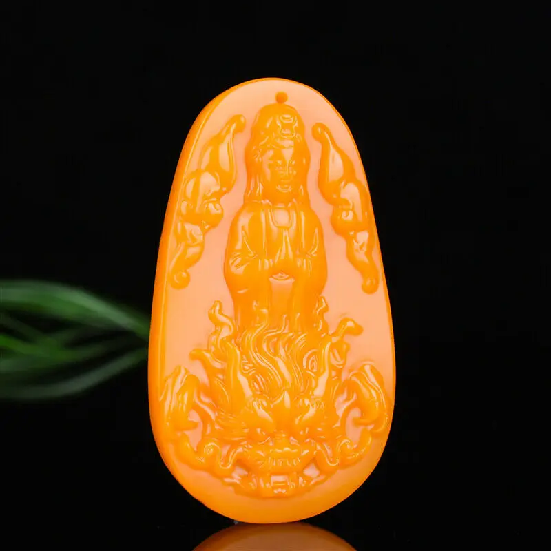 Резной желтый нефритовый кулон Гуаньинь ожерелье очаровательные ювелирные изделия счастливый амулет подарки
Резной желтый нефритовый кулон Гуаньинь ожерелье очаровательные ювелирные изделия счастливый амулет подарки