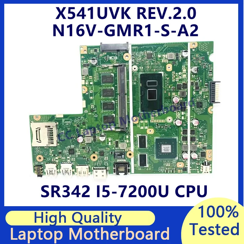 X541UVK REV.2.0 Mainboard For ASUS Laptop Motherboard W/SR342 I5-7200U CPU N16V-GMR1-S-A2 920MX RAM 8GB 100% Tested Working Well
X541UVK REV.2.0 Mainboard For ASUS Laptop Motherboard W/SR342 I5-7200U CPU N16V-GMR1-S-A2 920MX RAM 8GB 100% Tested Working Well