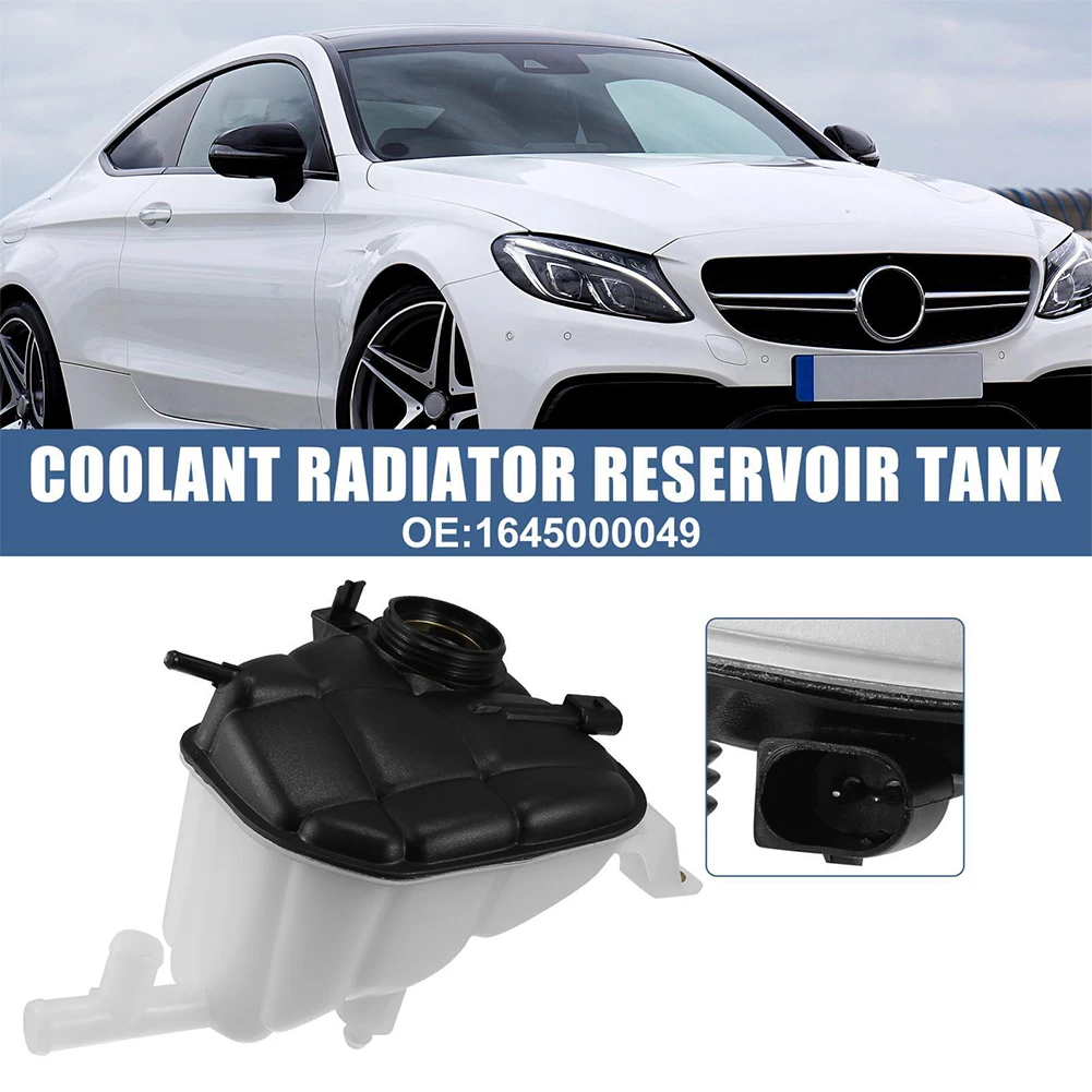 Radiator Coolant Expansion Tank Black Part Plastic Replacement With Sensor 1645000049 603-256 Accessory Practical
Radiator Coolant Expansion Tank Black Part Plastic Replacement With Sensor 1645000049 603-256 Accessory Practical