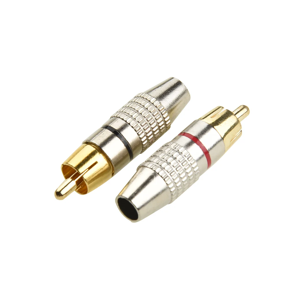 Male RCA Plugs Accessory Great 10Pcs Cable Connector Gold Plated Metal Adapters Video Locking 11x45mm High Grade
Male RCA Plugs Accessory Great 10Pcs Cable Connector Gold Plated Metal Adapters Video Locking 11x45mm High Grade