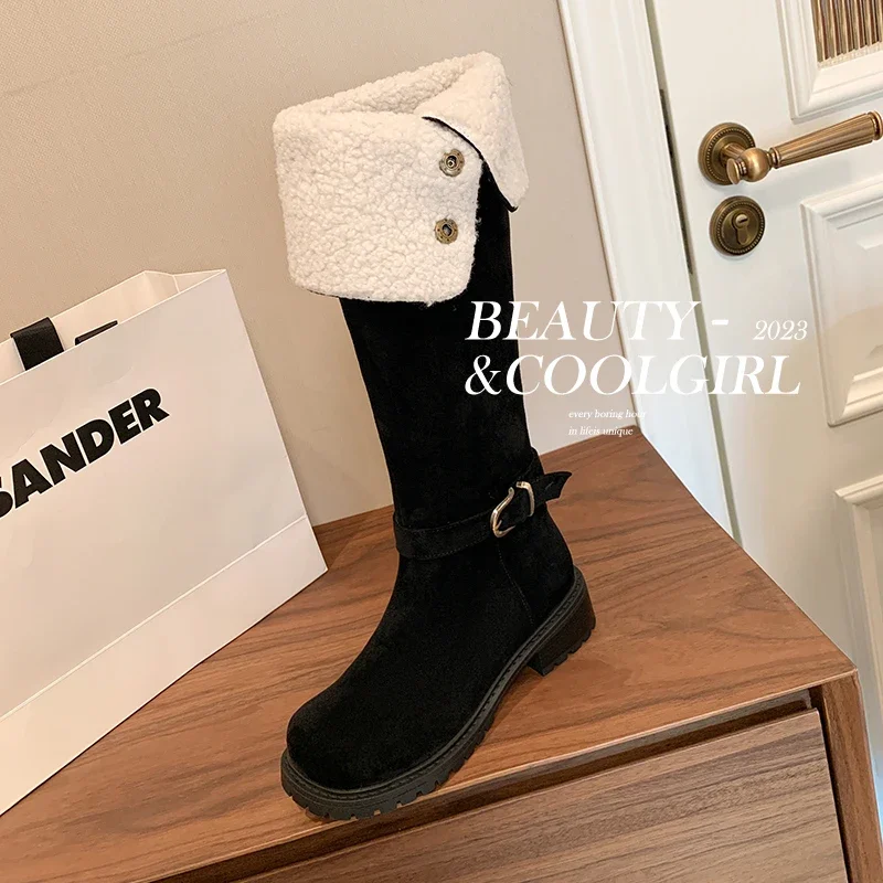 2023 new winter warm shoes Women over-the- knee boots 22-24.5cm flock+wool blend modern boots button platform boots snow boots
2023 new winter warm shoes Women over-the- knee boots 22-24.5cm flock+wool blend modern boots button platform boots snow boots