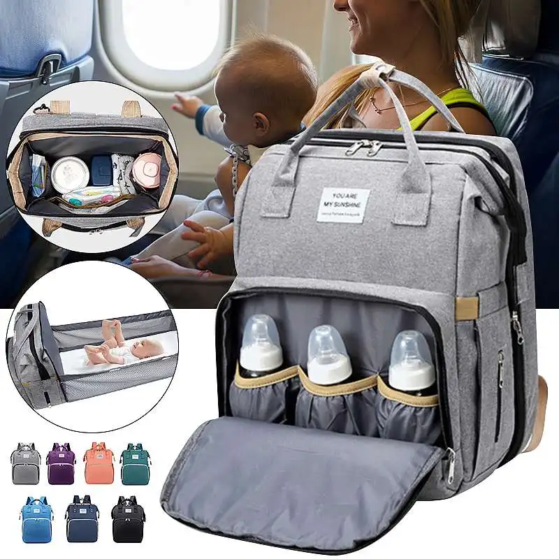 2IN1Diaper Bag & Baby Crib Backpack Nappy Mummy Bags For Mom Dad Baby Nappy Changing Bags Changing Station Portable Foldable
2IN1Diaper Bag & Baby Crib Backpack Nappy Mummy Bags For Mom Dad Baby Nappy Changing Bags Changing Station Portable Foldable