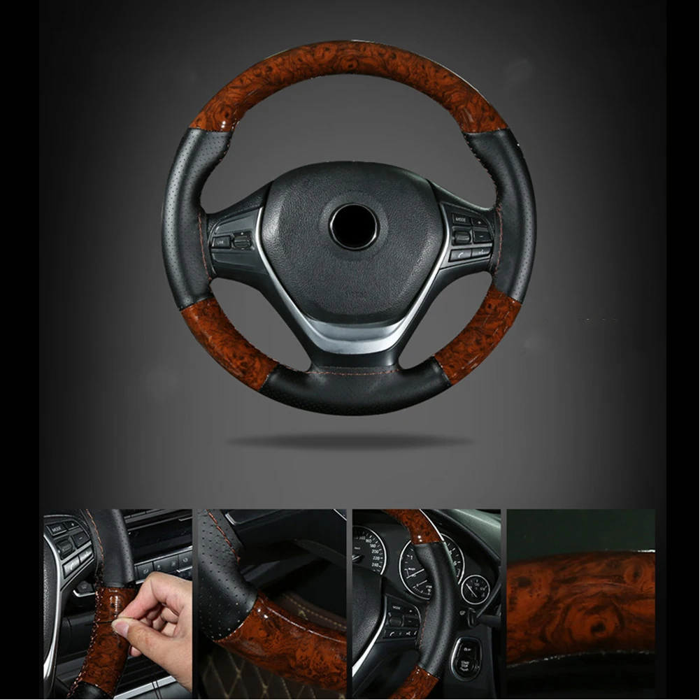 Peach Wood DIY Cars Truck Leather Steering Wheel Covers With Needles And Thread Cars Automobiles Interior Accessories
Peach Wood DIY Cars Truck Leather Steering Wheel Covers With Needles And Thread Cars Automobiles Interior Accessories