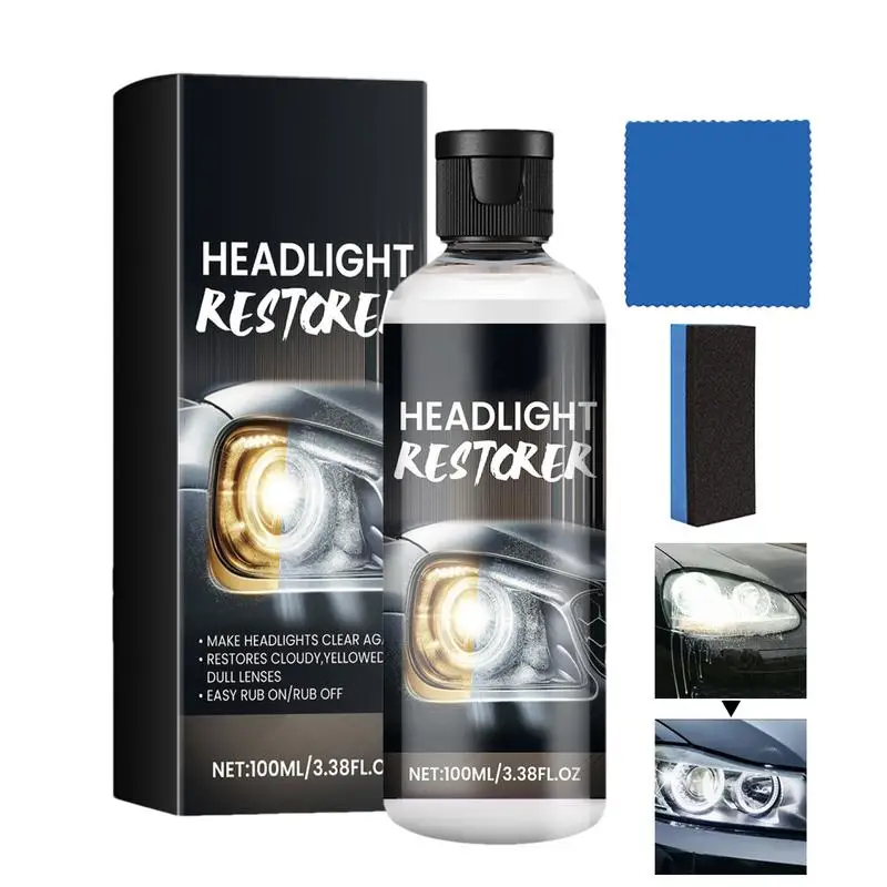 Headlight Restoration Fluid 100ml Car Headlight Restoration Kit Headlight Restore And Protect Liquid Car Headlight Lens Scratch
Headlight Restoration Fluid 100ml Car Headlight Restoration Kit Headlight Restore And Protect Liquid Car Headlight Lens Scratch