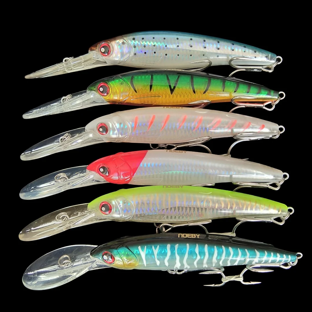 NOEBY 6PCS Trolling Minnow Fishing Lure 160mm 73g Slow Sinking Wobblers Artificial Hard Bait for Trolling Sea Fishing Lure
NOEBY 6PCS Trolling Minnow Fishing Lure 160mm 73g Slow Sinking Wobblers Artificial Hard Bait for Trolling Sea Fishing Lure