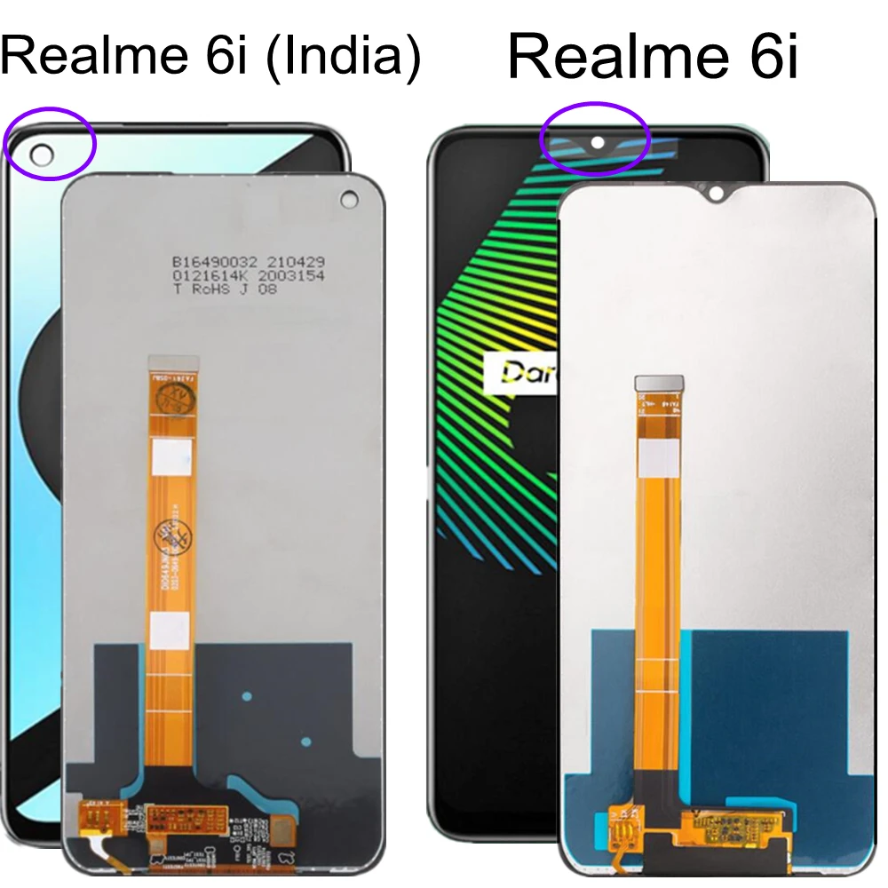 ЖК-дисплей 6,5 дюйма для Oppo Realme 6i RMX2040, внешний дисплей для Realme 6i India RMX2002, ЖК-дисплей
ЖК-дисплей 6,5 дюйма для Oppo Realme 6i RMX2040, внешний дисплей для Realme 6i India RMX2002, ЖК-дисплей
