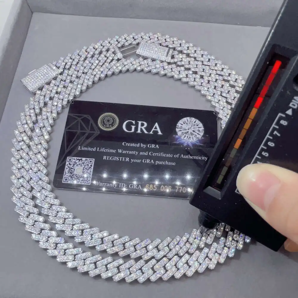 Pass Diamond Tester Iced Out Vvs Moissanite 925 Sterling Silver 10mm Cuban Link Chain
Pass Diamond Tester Iced Out Vvs Moissanite 925 Sterling Silver 10mm Cuban Link Chain