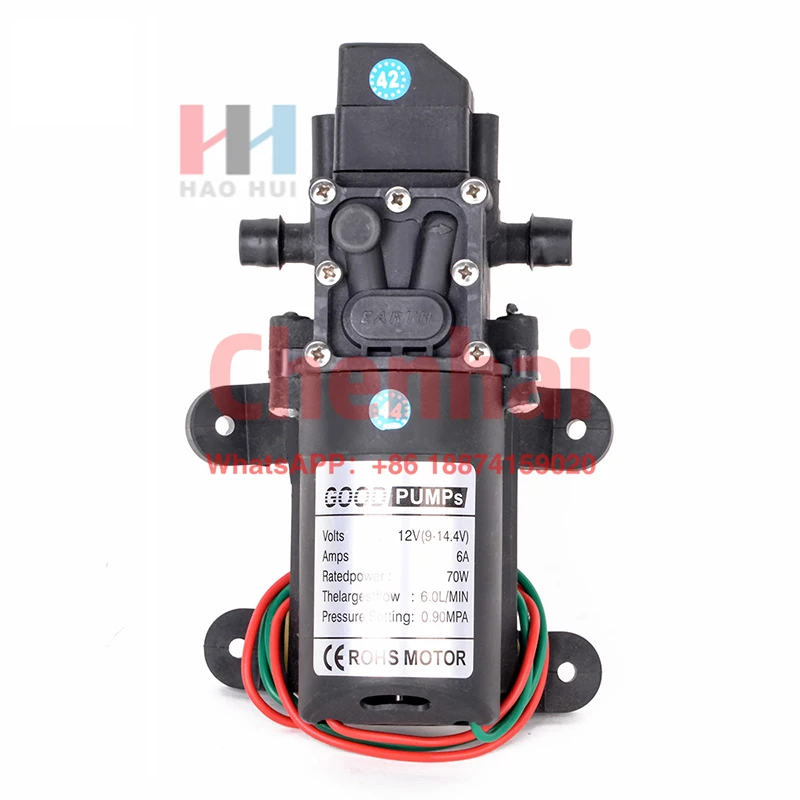 C0067 DC12V 6L/min 130psi High Pressure Micro Diaphragm Water High Pressure Pump Automatic Switch
C0067 DC12V 6L/min 130psi High Pressure Micro Diaphragm Water High Pressure Pump Automatic Switch