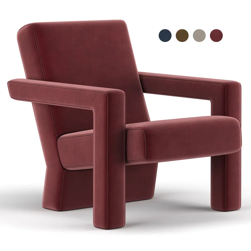 New Single Fabric Sofa Nordic Bedroom Balcony Leisure Simple Modern Armchair Wine Red Tiger Chair Prefab Home
New Single Fabric Sofa Nordic Bedroom Balcony Leisure Simple Modern Armchair Wine Red Tiger Chair Prefab Home