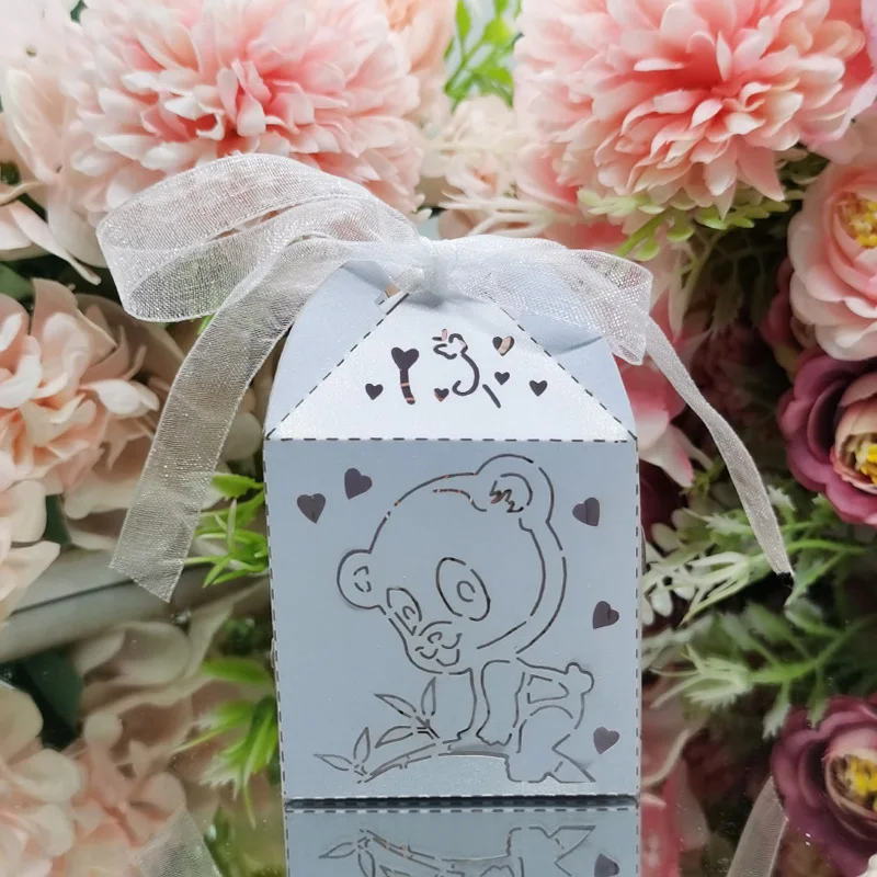 50pcs Cute Panda Animal Candy Box Packaging Guests Gift Boxes With Ribbon Baby Shower 1st Birthday Party Decoration Supplies
50pcs Cute Panda Animal Candy Box Packaging Guests Gift Boxes With Ribbon Baby Shower 1st Birthday Party Decoration Supplies