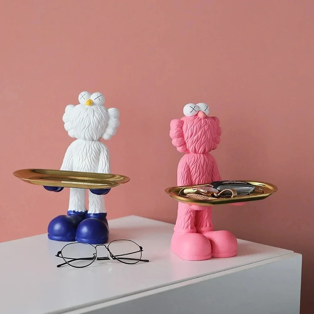 Hot selling 22.5cm violent bear statue storage office home accessories living room jewelry tray resin sculpture craft gifts 
Hot selling 22.5cm violent bear statue storage office home accessories living room jewelry tray resin sculpture craft gifts