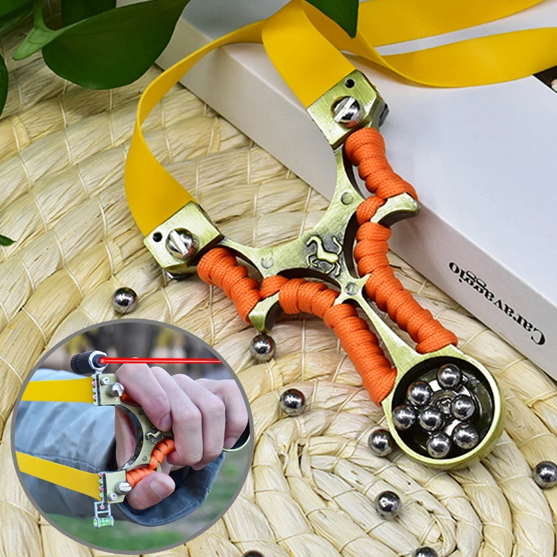 Laser Slingshot Novice Aid Aiming Aluminium Slingshot Rubber Band Hunting Catapult with Strong Magnetic Grip
Laser Slingshot Novice Aid Aiming Aluminium Slingshot Rubber Band Hunting Catapult with Strong Magnetic Grip