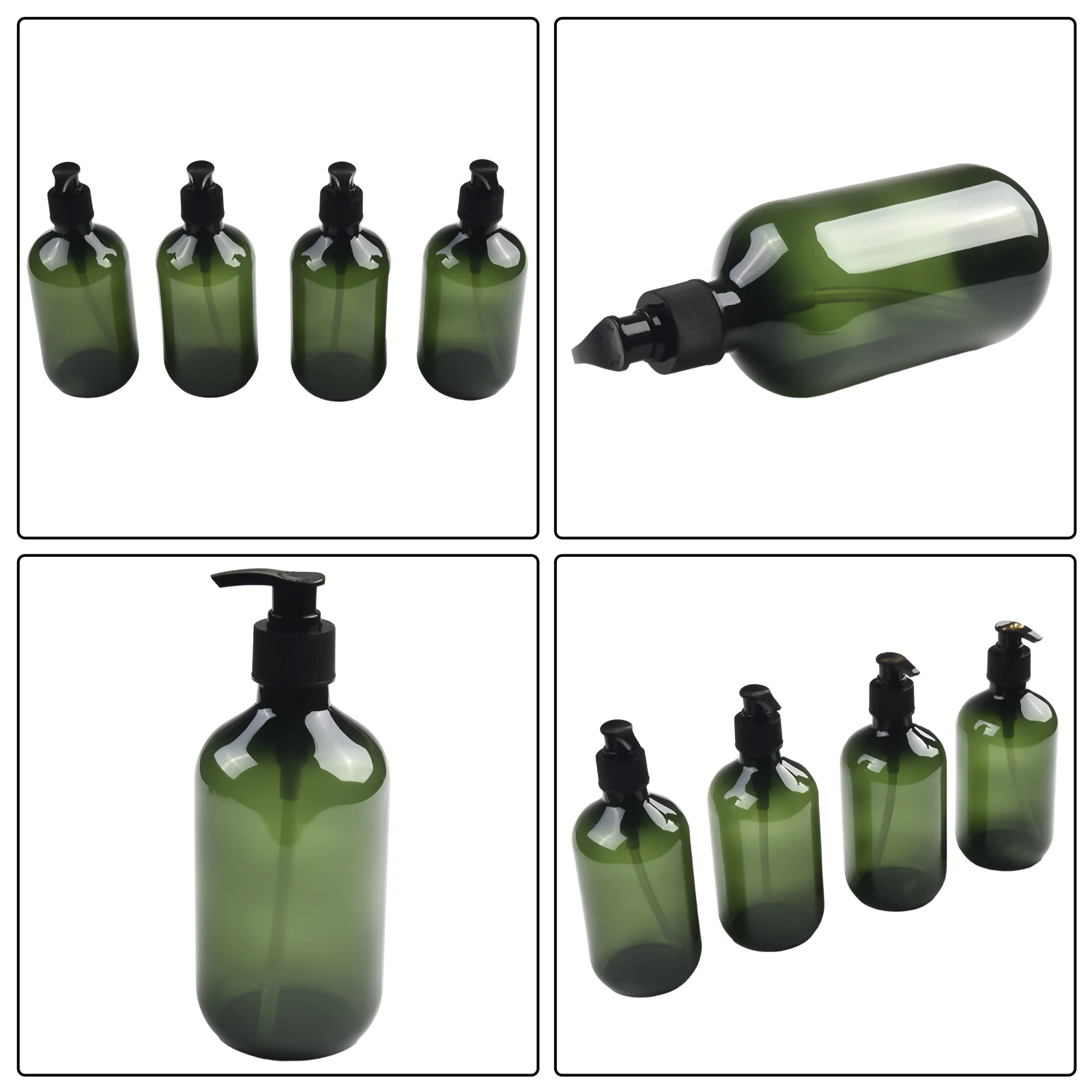 4pcs 500ml Divided Bottle Lotion Bottle Spray Bottle Green Brown Shampoo Body Wash Essential Oil Travel Essential Heat-resisting
4pcs 500ml Divided Bottle Lotion Bottle Spray Bottle Green Brown Shampoo Body Wash Essential Oil Travel Essential Heat-resisting