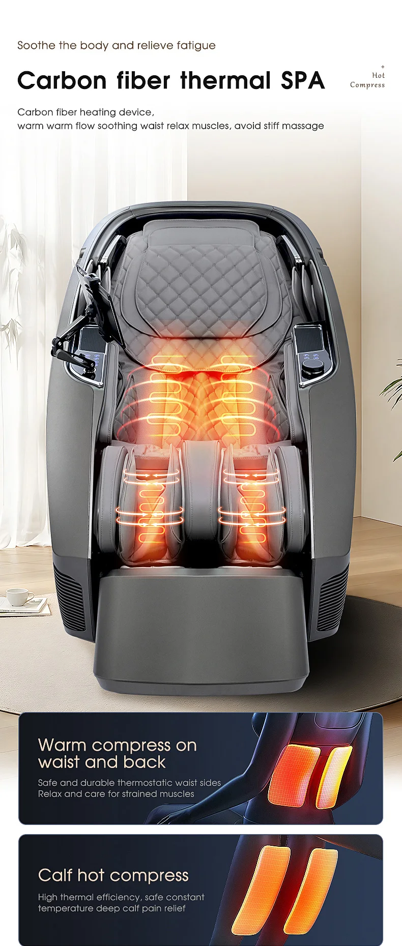 NINGDECRIUS Best Seller Luxury 4D Massage Chair Space Capsule Full Body Massager SL Rail Electric Zero Gravity Massage Chair
