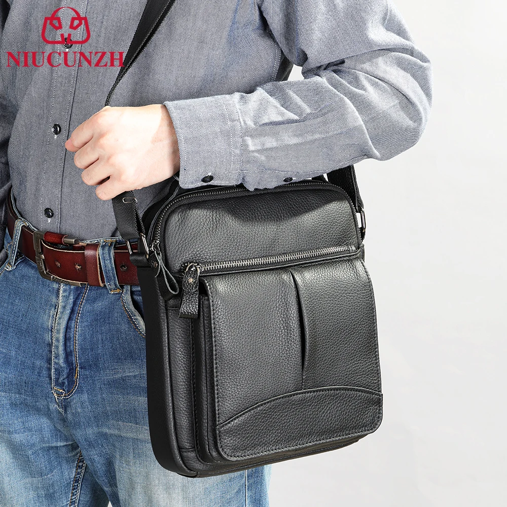 NIUCUNZH Fashion Genuine Leather Man Messenger Crossbody Shoulder Bag Husband Gift 9.7 Inch iPad Men's Handbags Business
NIUCUNZH Fashion Genuine Leather Man Messenger Crossbody Shoulder Bag Husband Gift 9.7 Inch iPad Men's Handbags Business