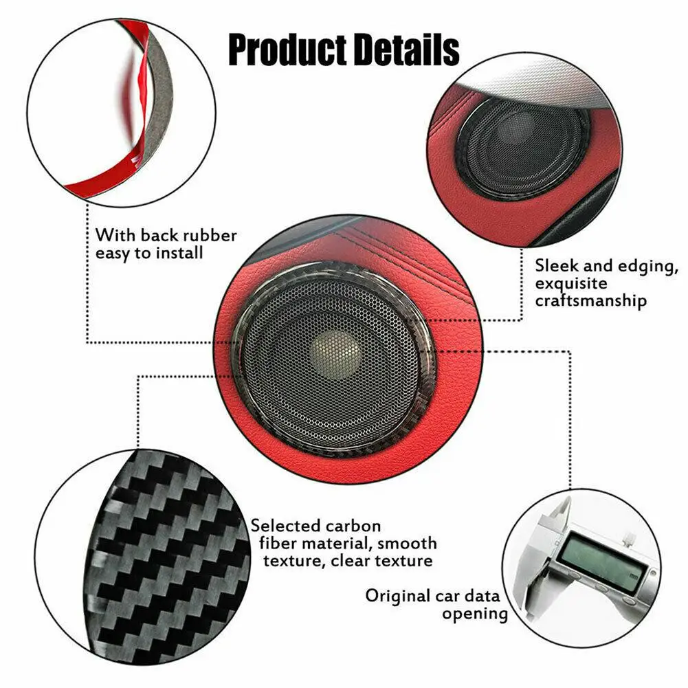 Frame Trim Loudspeaker Car Accessories Car Door Carbon Fiber Replacement For BMW 3 Series E90 E92 Easy Installed
Frame Trim Loudspeaker Car Accessories Car Door Carbon Fiber Replacement For BMW 3 Series E90 E92 Easy Installed