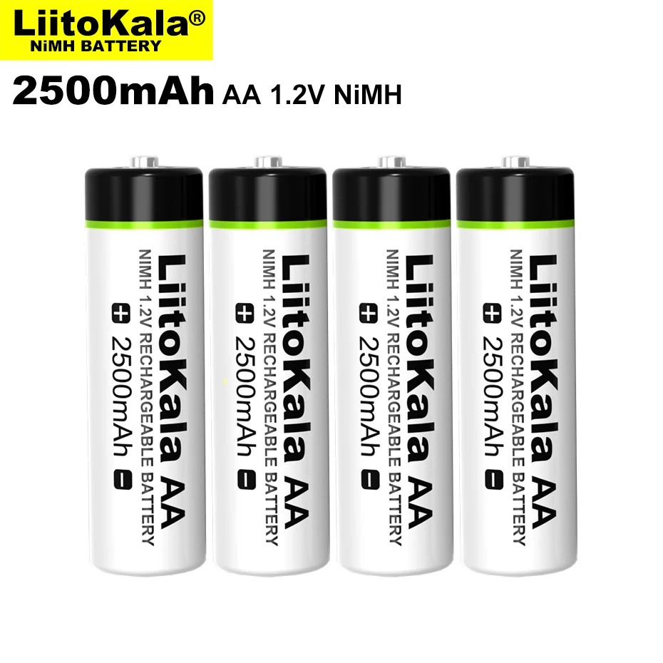 4-20PCS Liitokala 1.2V AA 2500mAh Ni-MH 2.5A Rechargeable Battery aa For Temperature Gun Remote Control Mouse Toy Batteries
4-20PCS Liitokala 1.2V AA 2500mAh Ni-MH 2.5A Rechargeable Battery aa For Temperature Gun Remote Control Mouse Toy Batteries