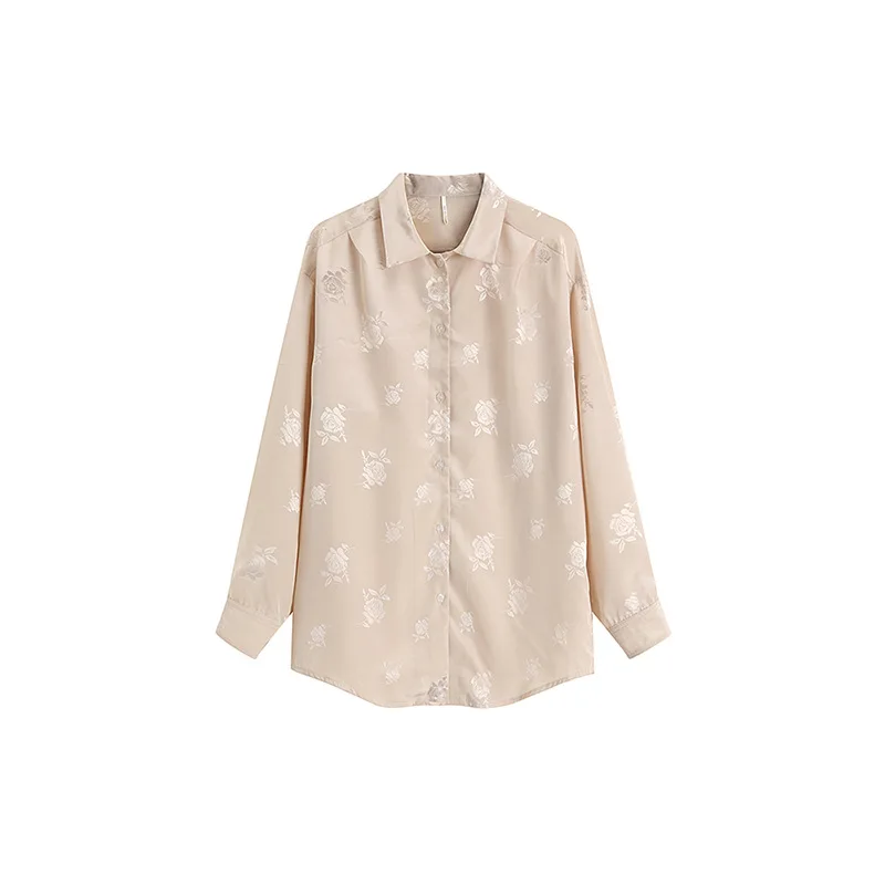 Shiny Rose Floral Pattern Blouse Tops Women Spring Autumn Loose Design Shirts Fashion Vintage Women's Blouse Women Shirt
Shiny Rose Floral Pattern Blouse Tops Women Spring Autumn Loose Design Shirts Fashion Vintage Women's Blouse Women Shirt