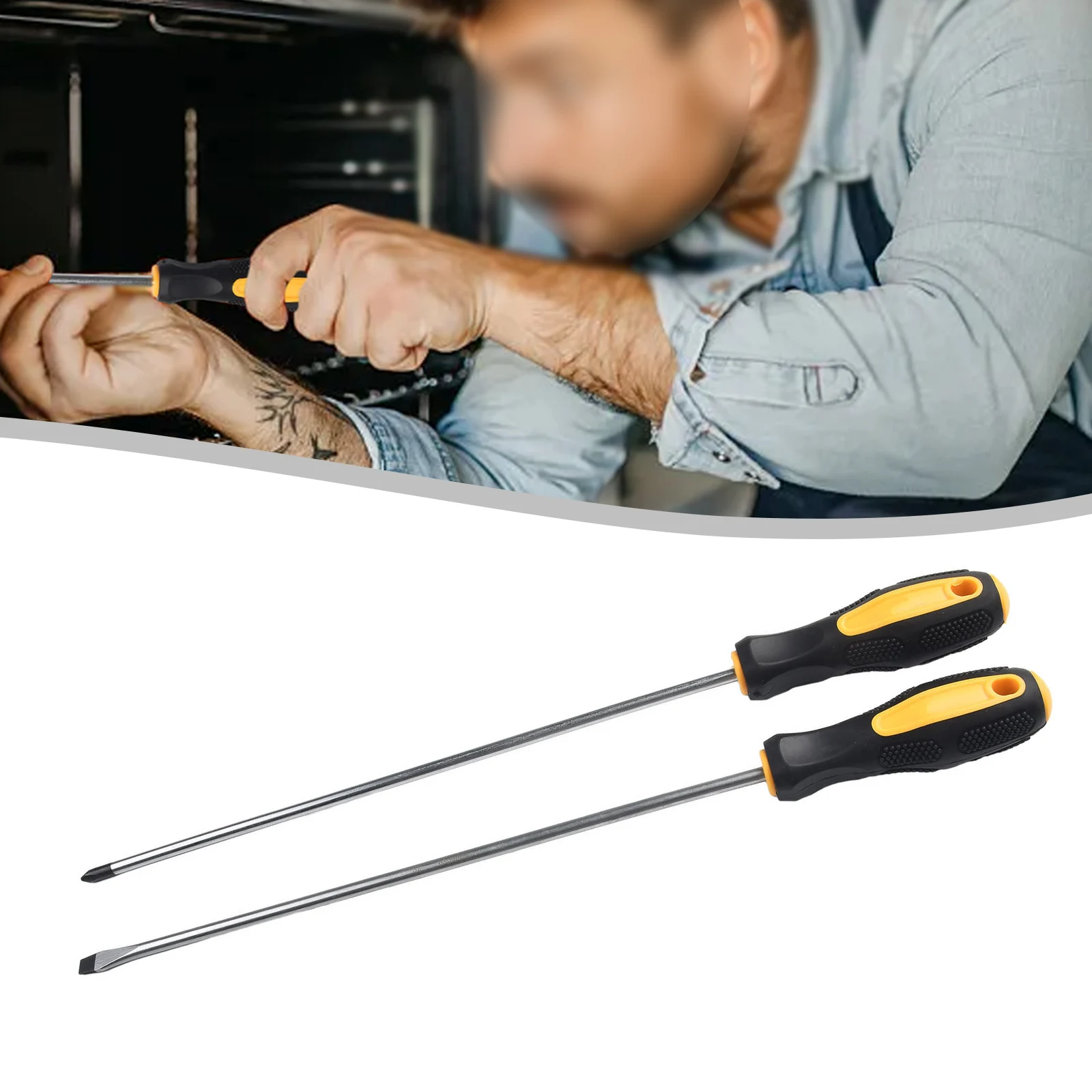 1/2pc 12Inch Long Slotted Cross Screwdriver Magnetic Screwdriver With Rubber Handle Multimeter Multitool Detector Hand Tools
1/2pc 12Inch Long Slotted Cross Screwdriver Magnetic Screwdriver With Rubber Handle Multimeter Multitool Detector Hand Tools