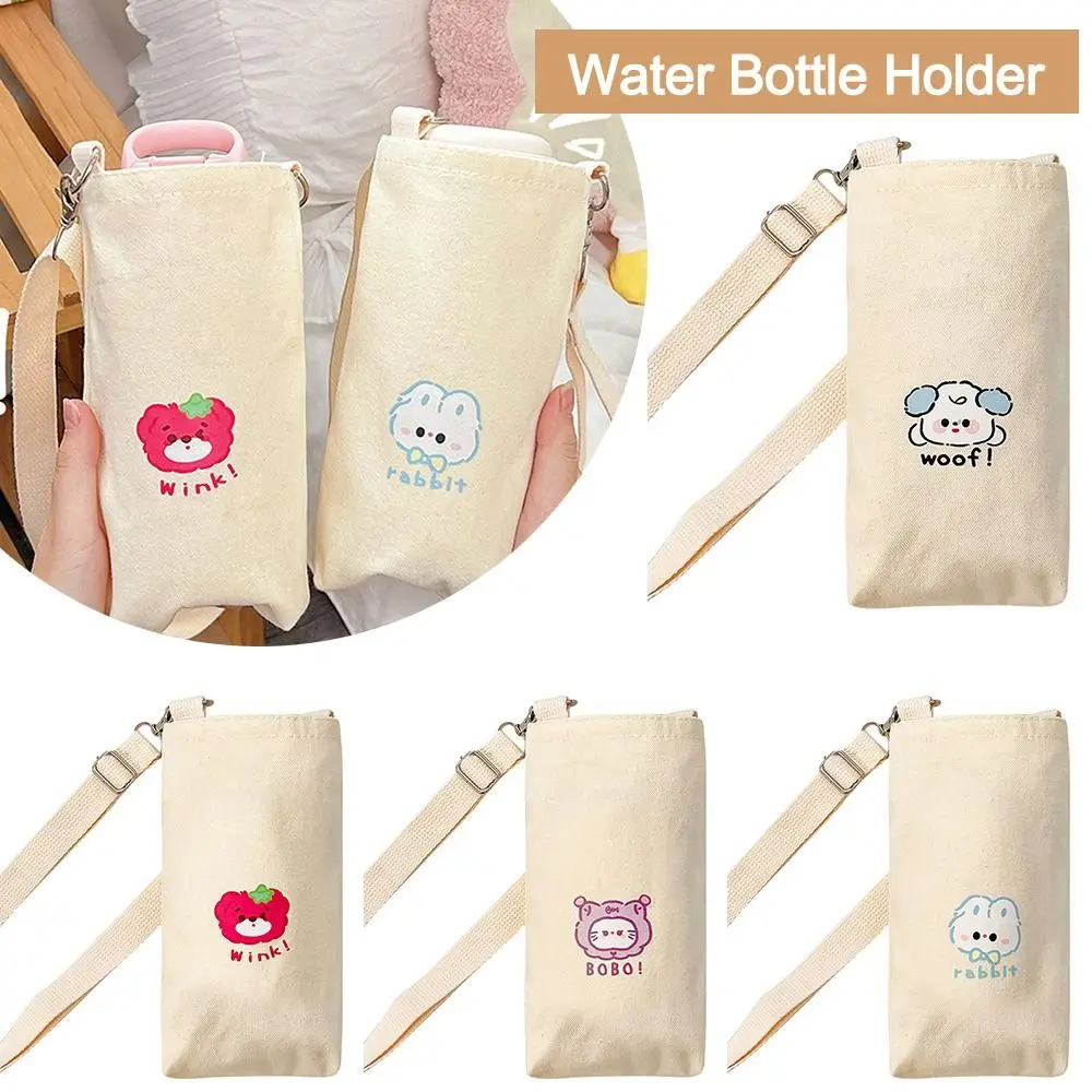 Cartoon Water Bottle Holder Portable With Strap Canvas Water Bottle Cover Cup Pouch Woman Girls
Cartoon Water Bottle Holder Portable With Strap Canvas Water Bottle Cover Cup Pouch Woman Girls