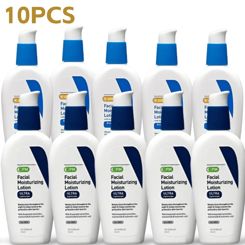 

10PCS Ve Cera AM/PM Face Cream Late Frost Moisturizing Lotion Nicotinamide Hyaluronic Acid Essence SPF30 Hydrating SkinWhitening